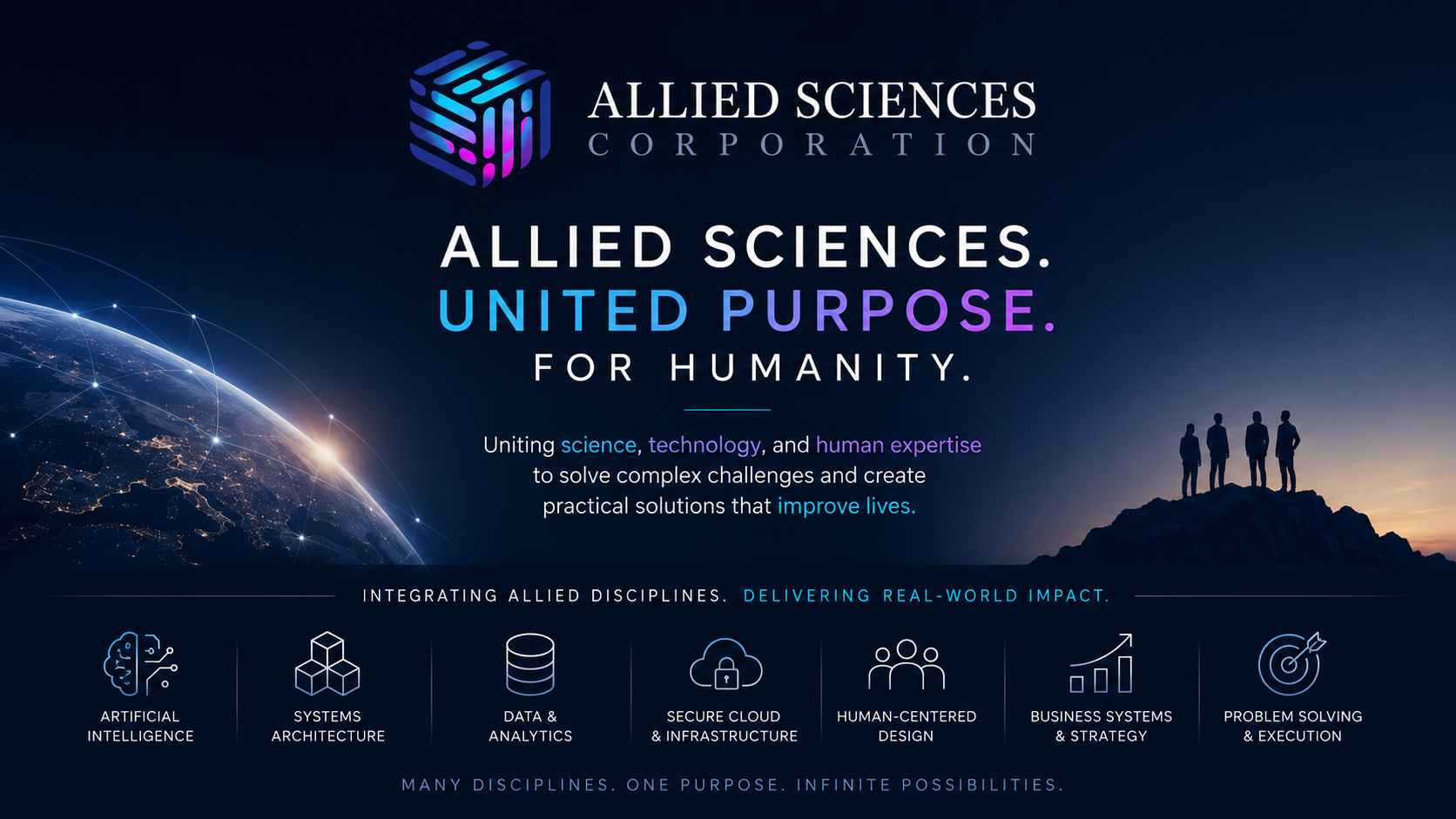 Allied Sciences. United Purpose. For Humanity.